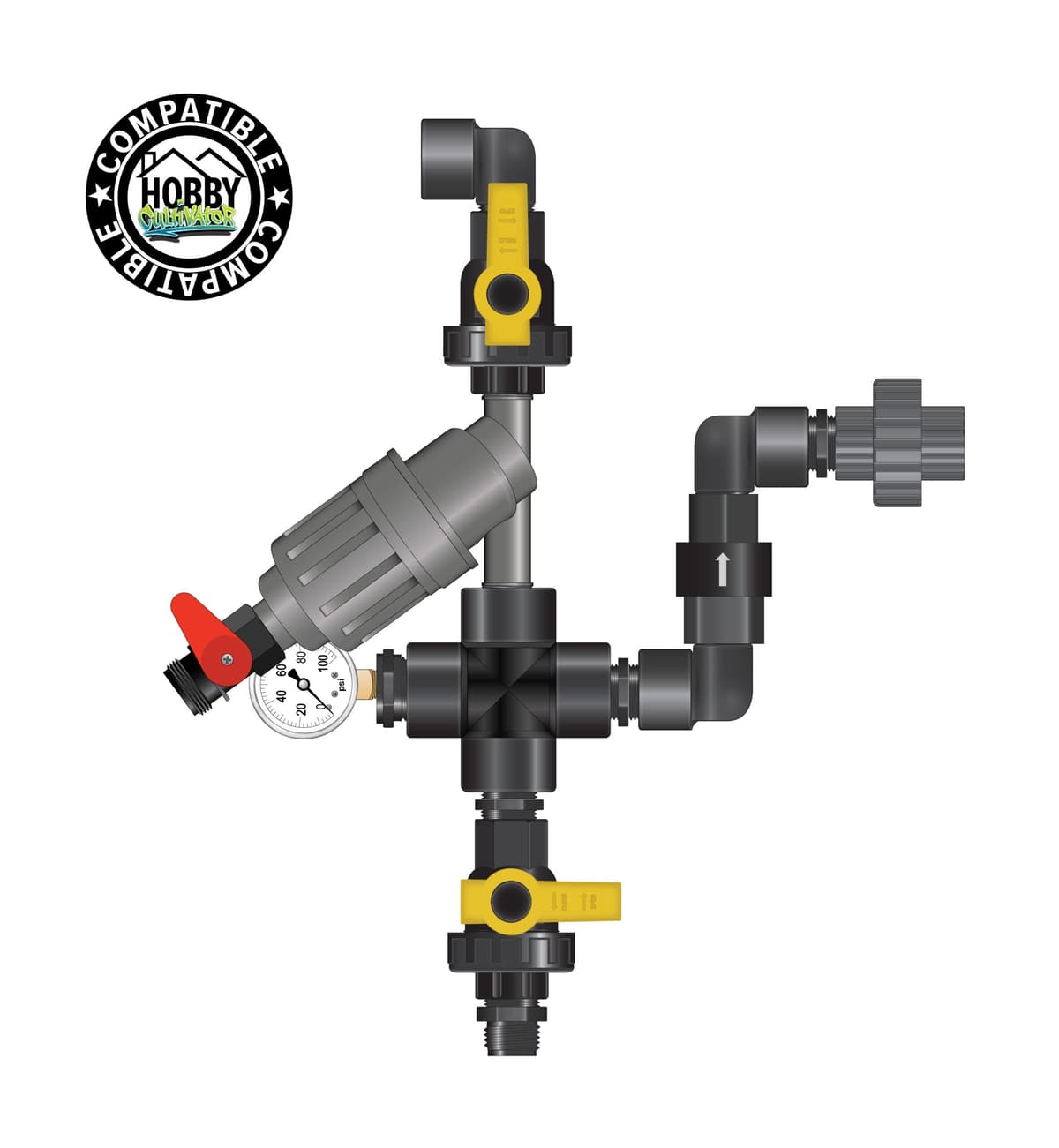 Lo-Flo Standard Starter Kit - Water-Powered Nutrient Delivery System - Image 1