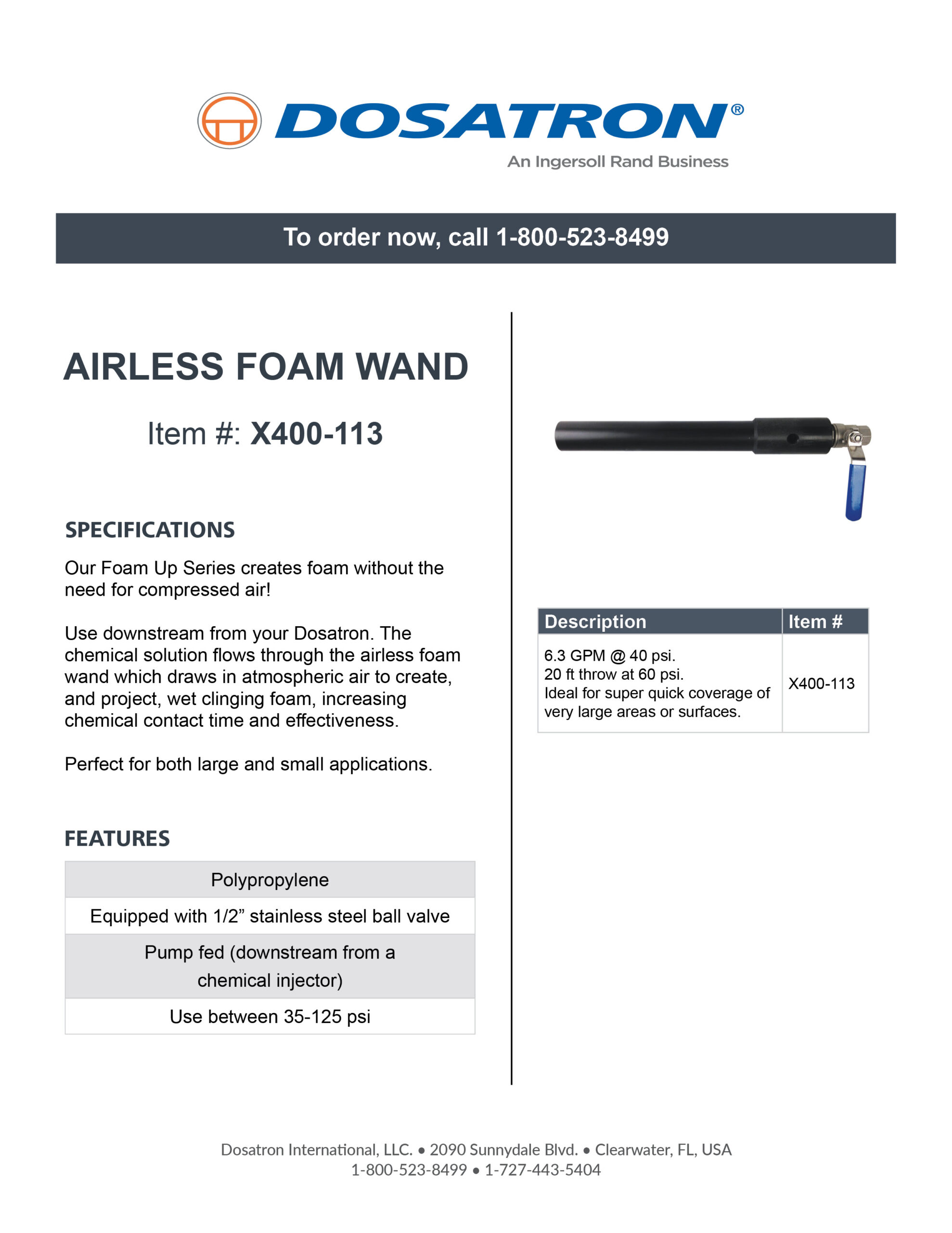 Specification Sheet
