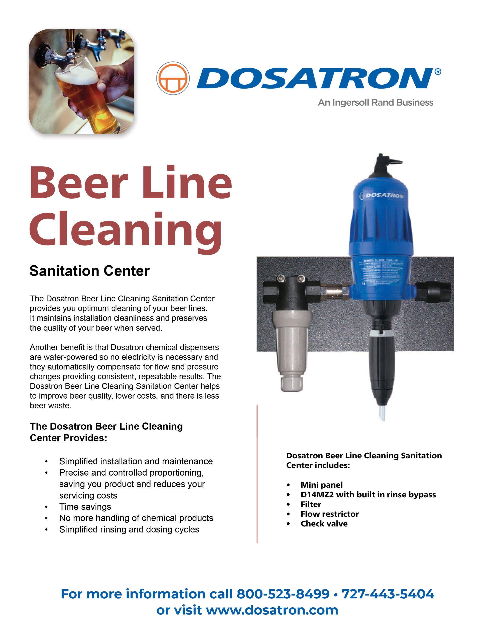 Beer Line Cleaning Flyer