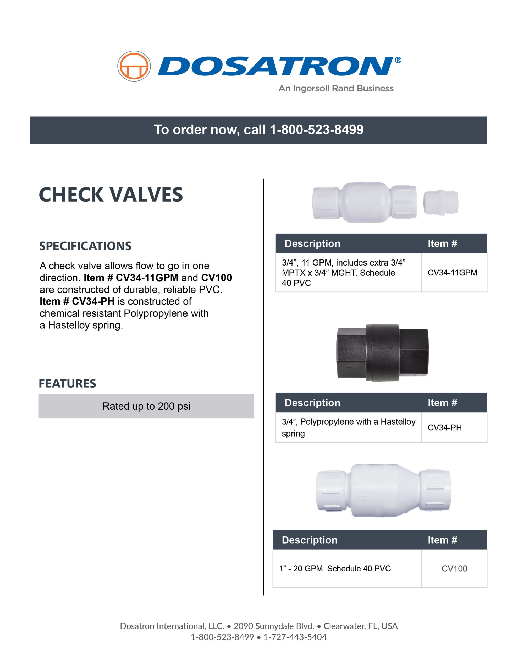 Specification Sheet