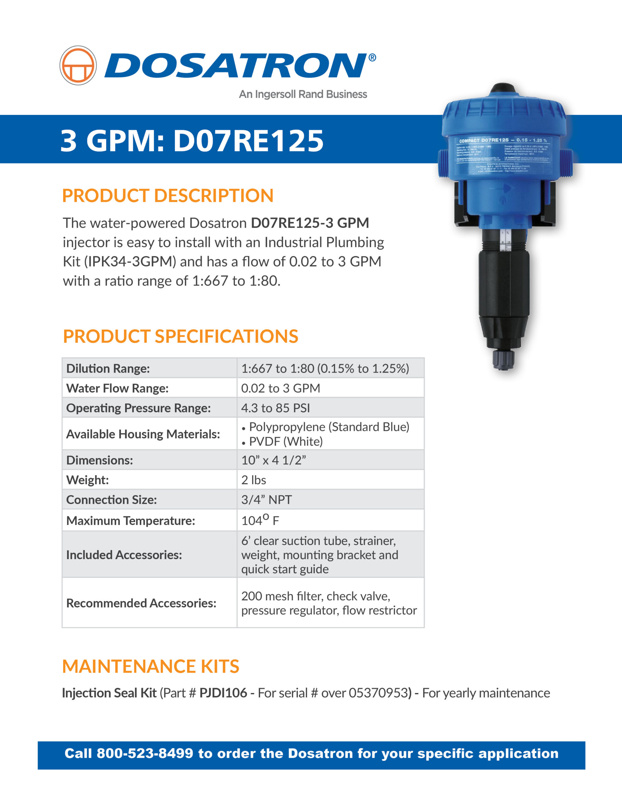 Specification Sheet