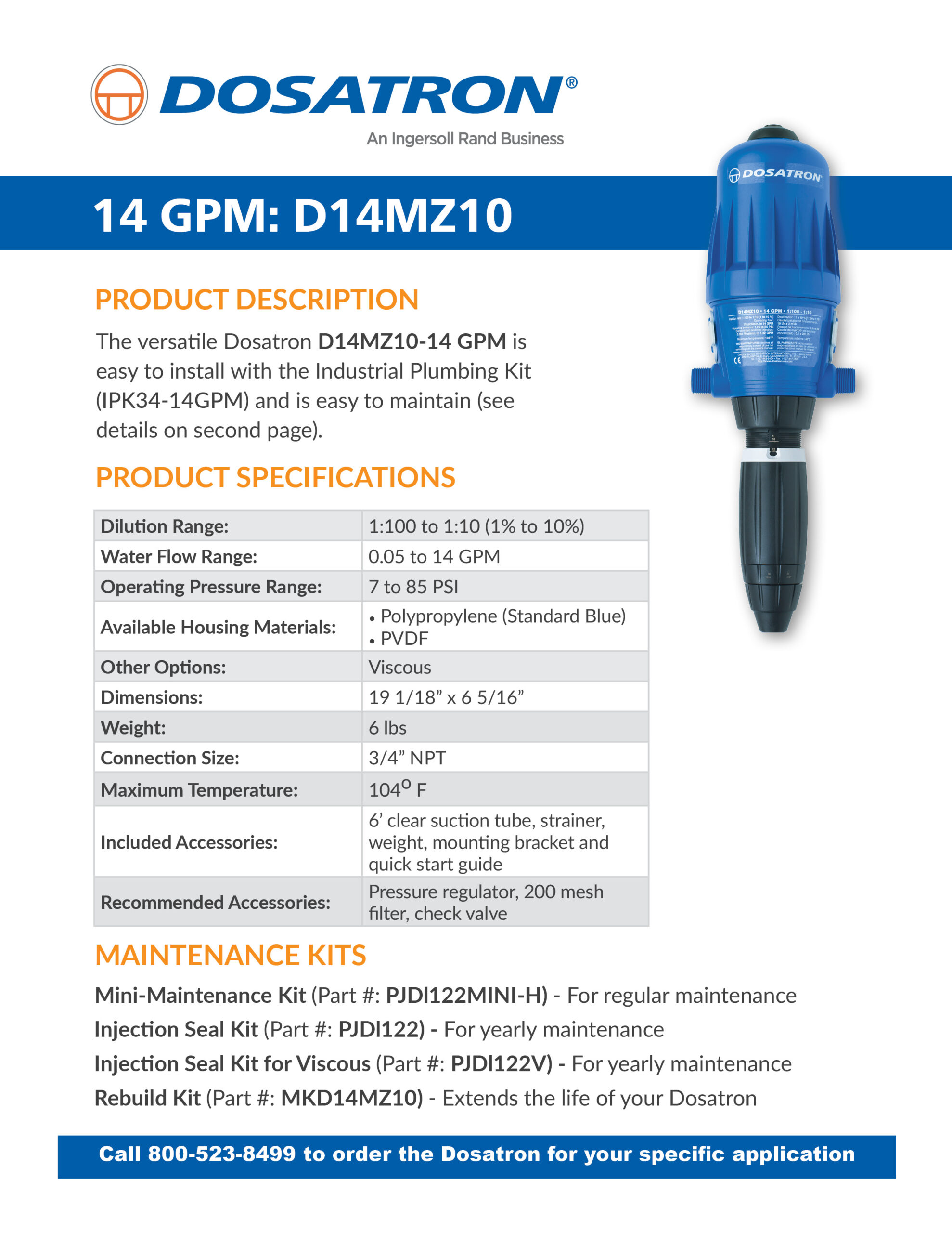 Specification Sheet