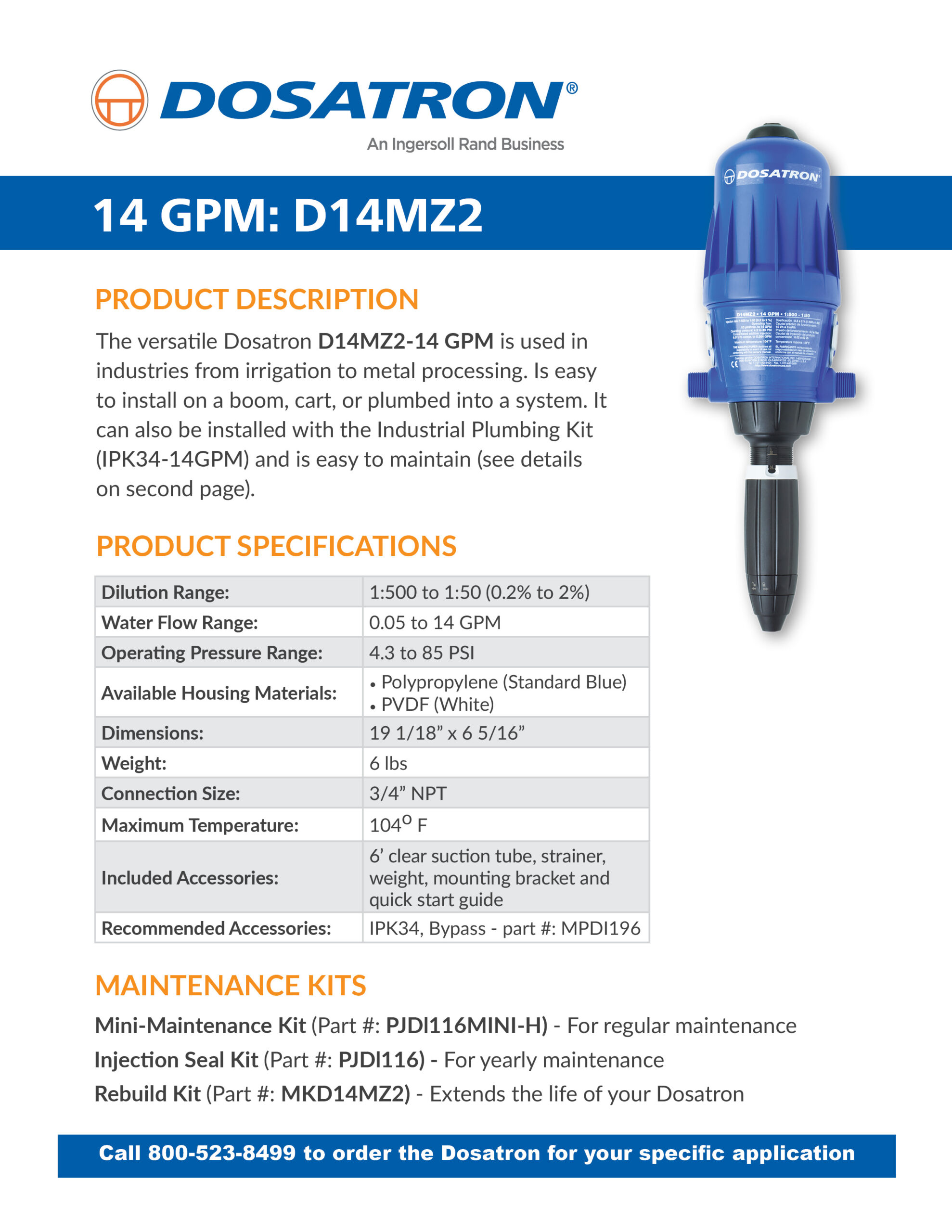 Specification Sheet