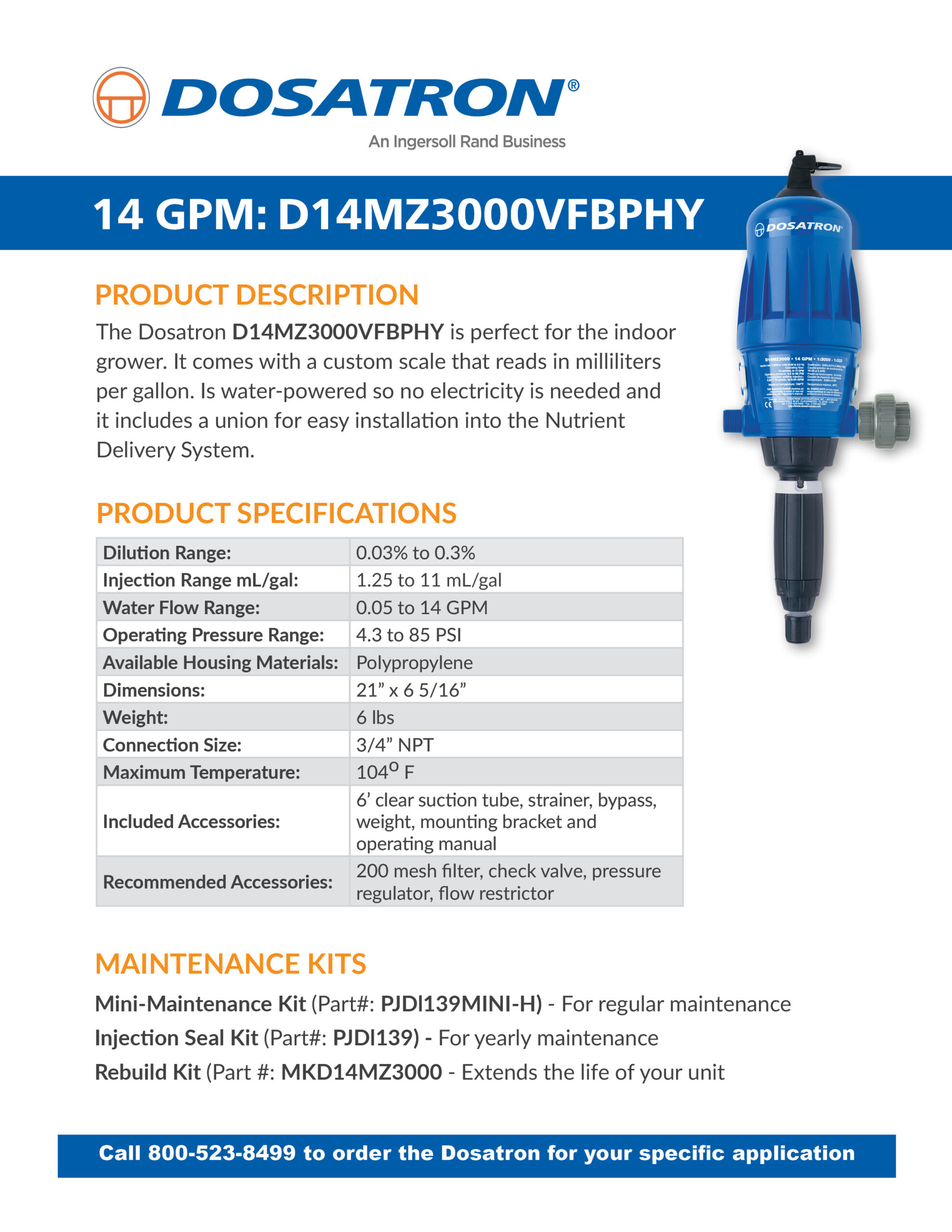 Specification Sheet