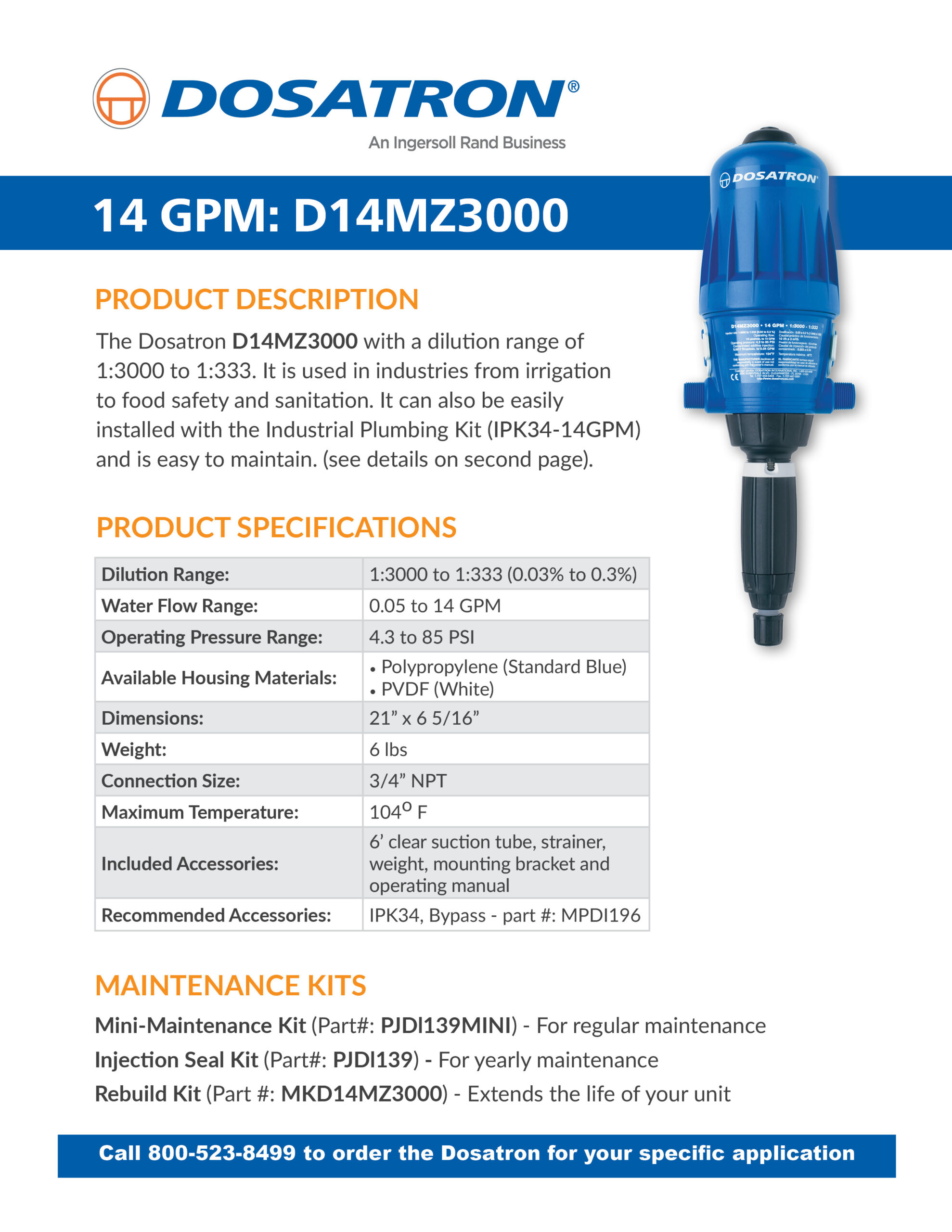 Specification Sheet