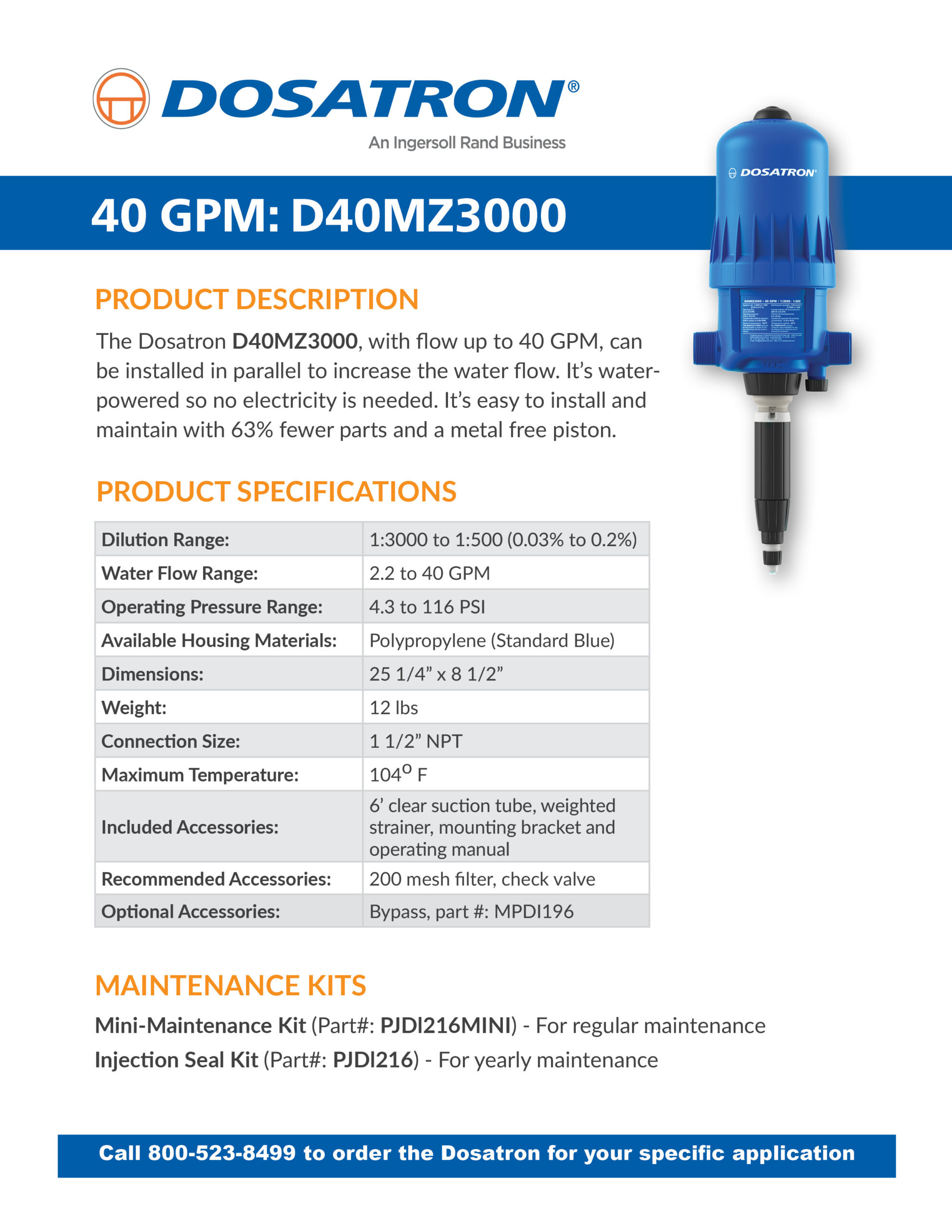 Specification Sheet