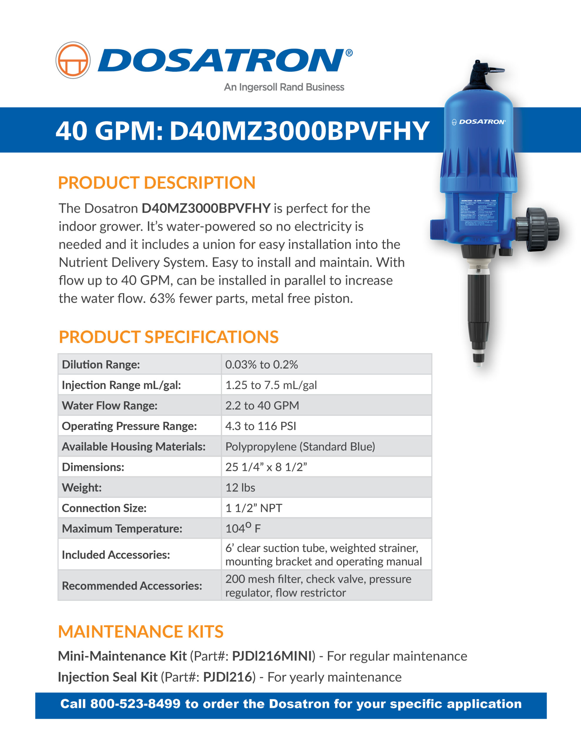 Specification Sheet