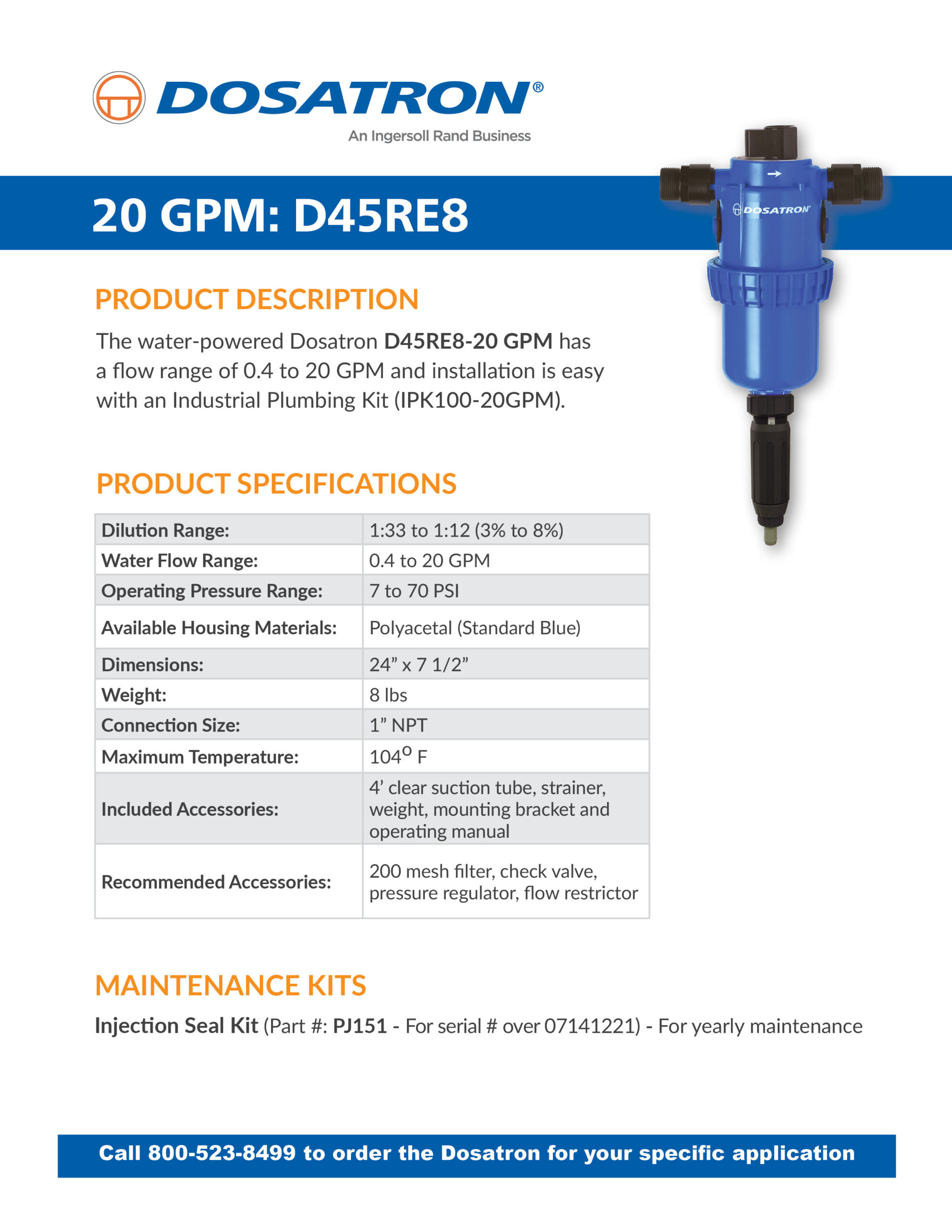 Specification Sheet