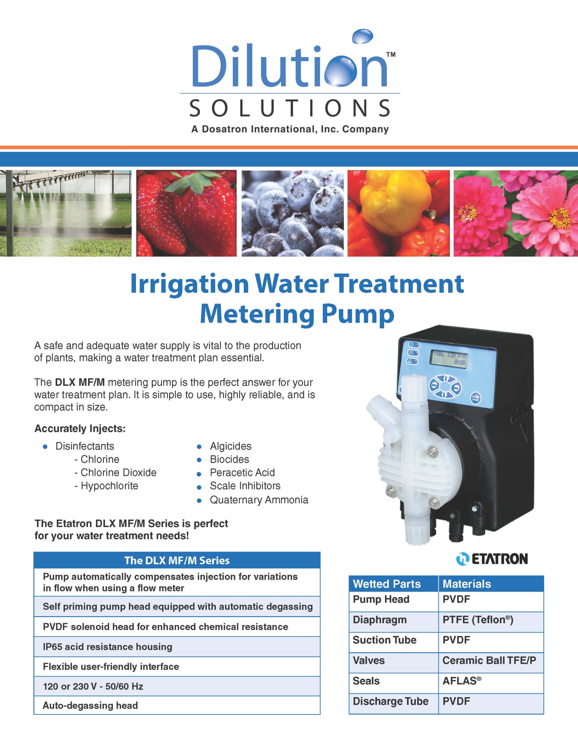 Irrigation Water Treatment Flyer