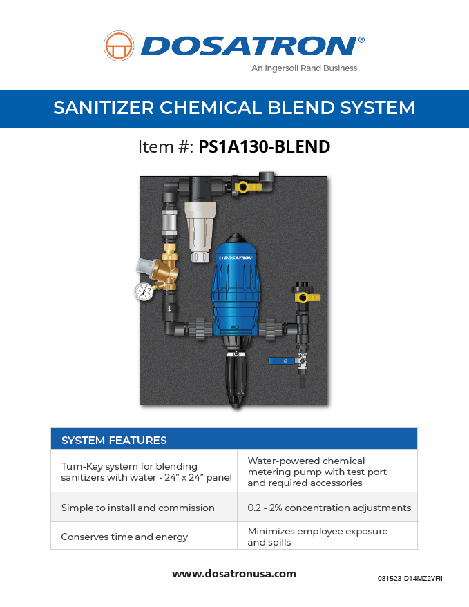 CHEMICAL BLENDING SYSTEM