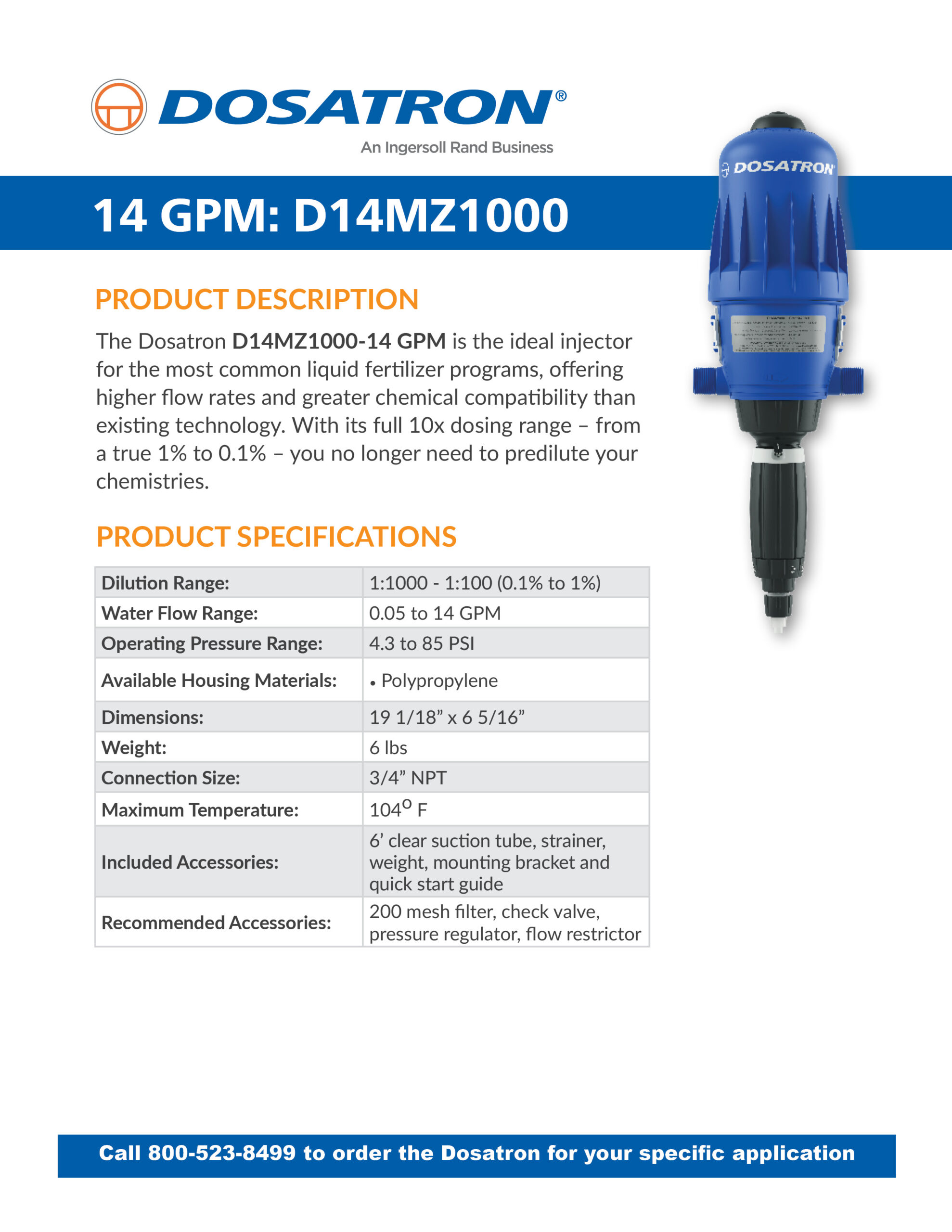 Specification Sheet