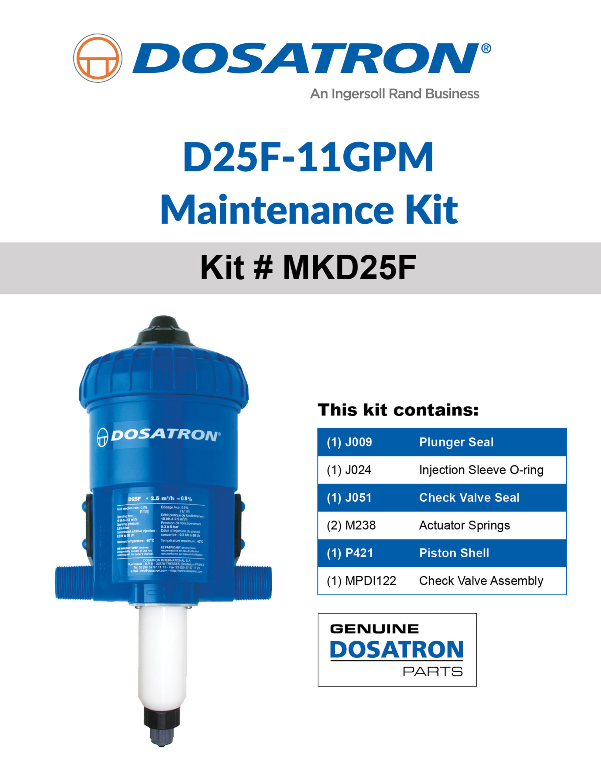 Rebuild Kit Instructions