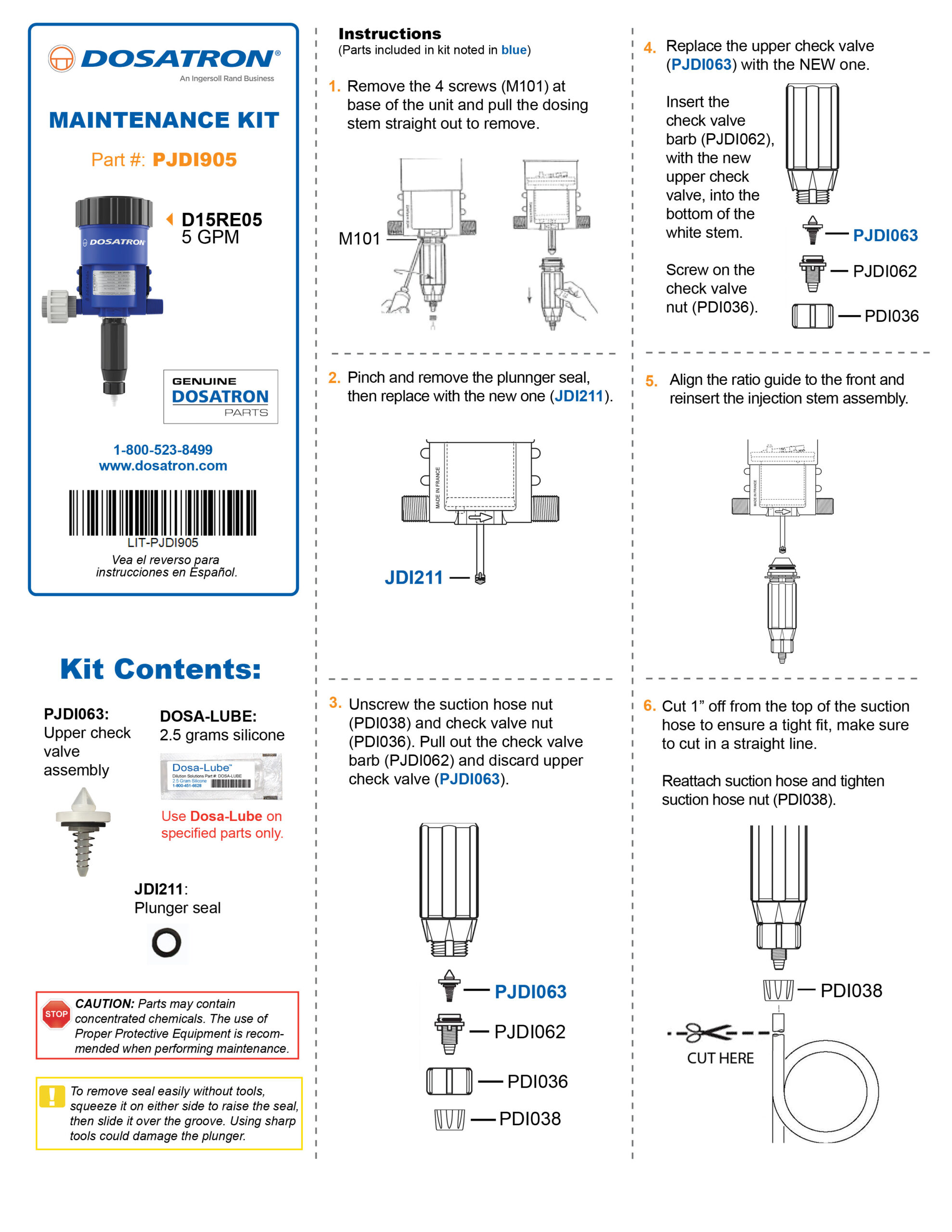 Maintenance Kit Instructions