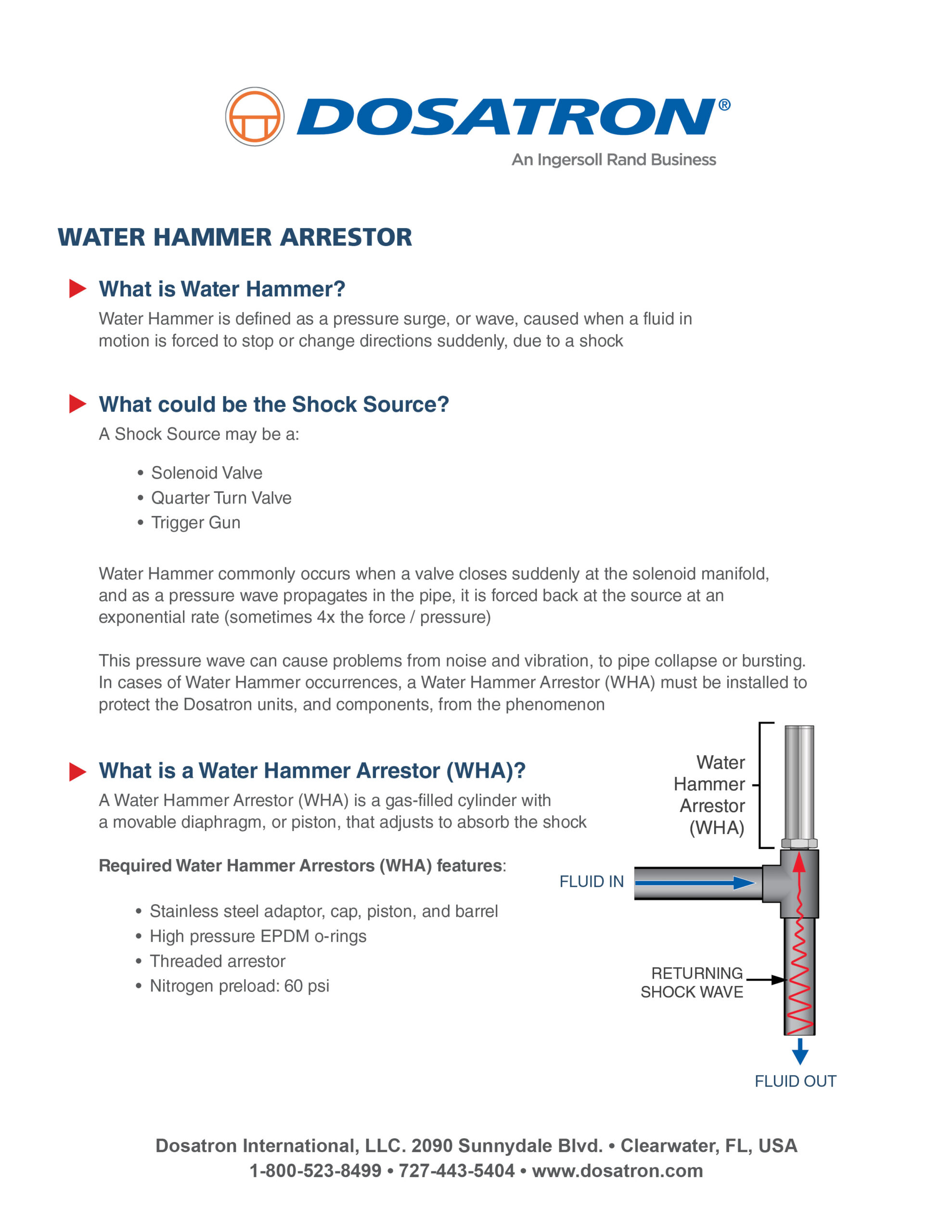 WHA Installation Recommendations