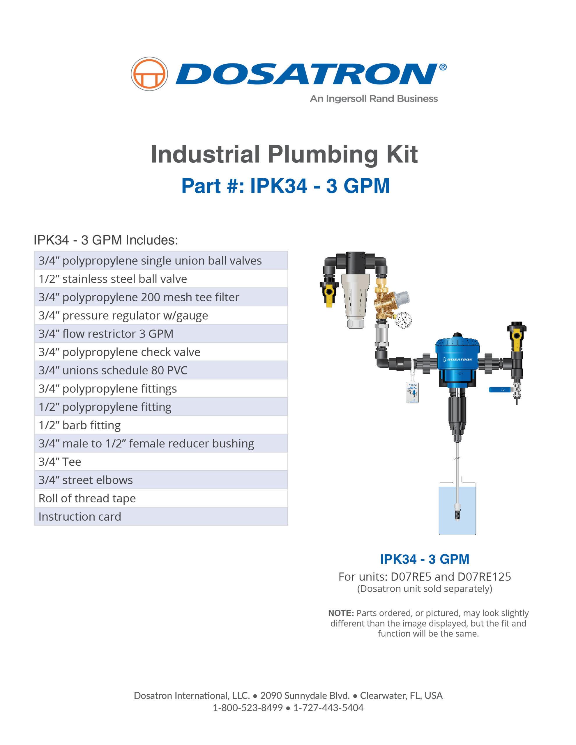 IPK Specs - for Industrial Applications