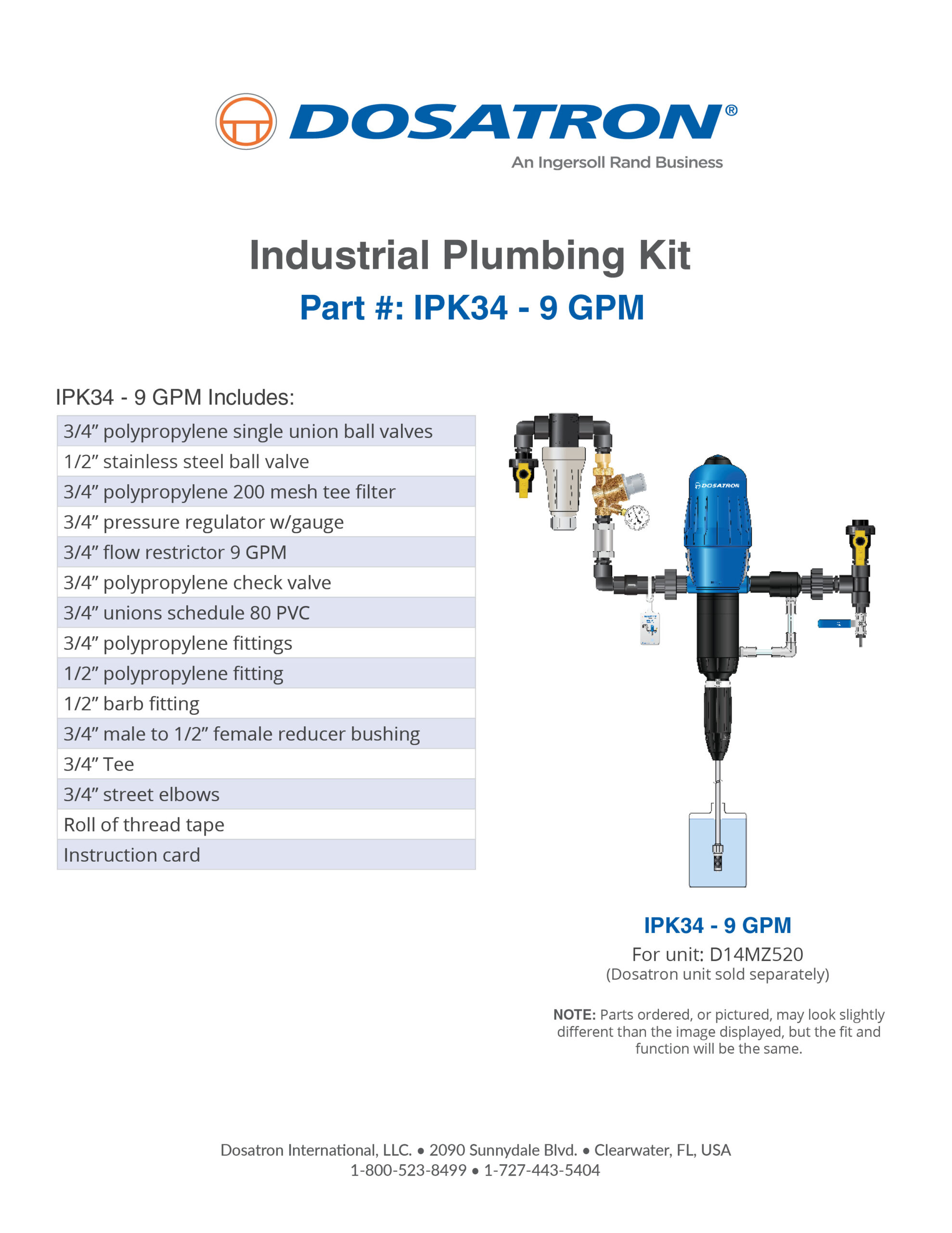 IPK Specs -  - for Industrial Applications