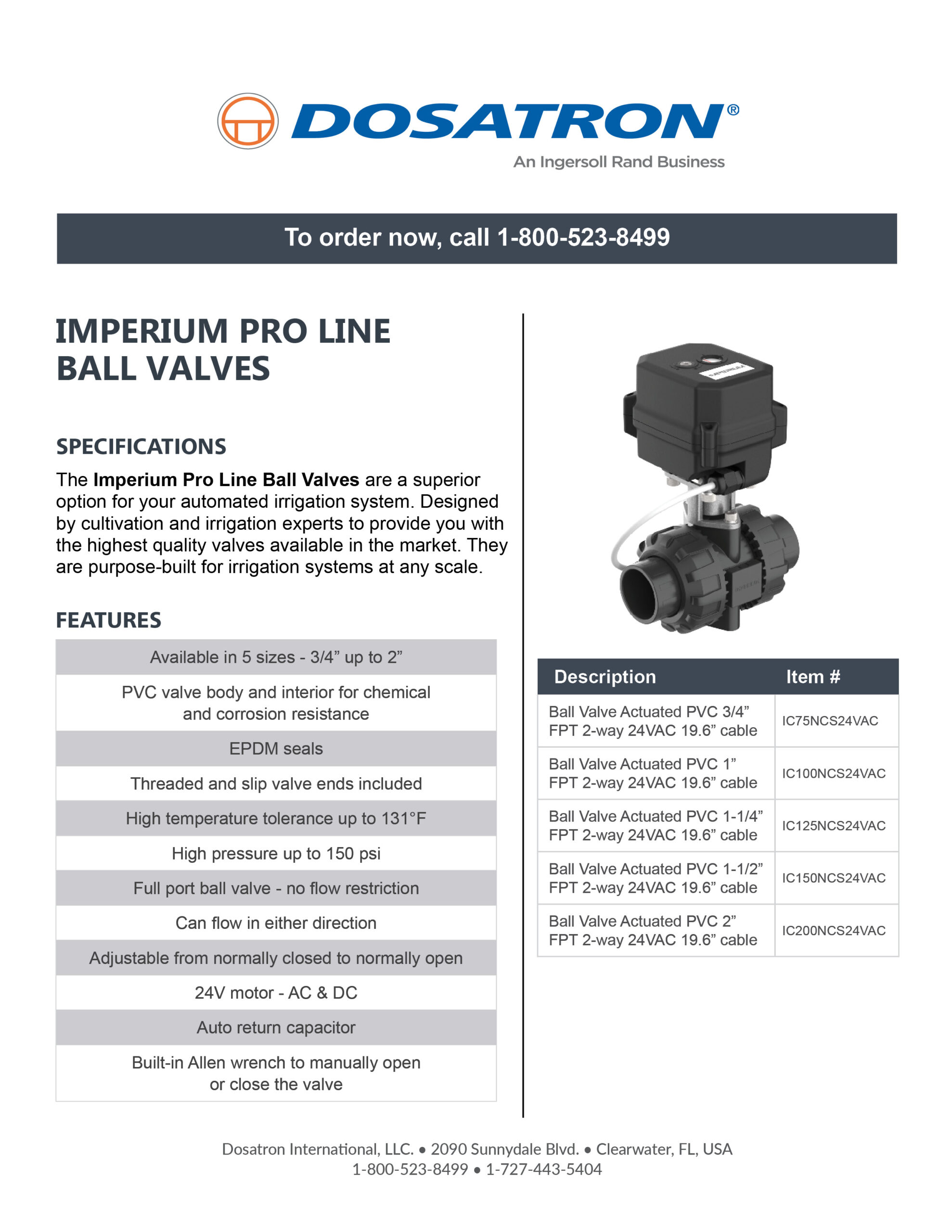 Specification Sheet