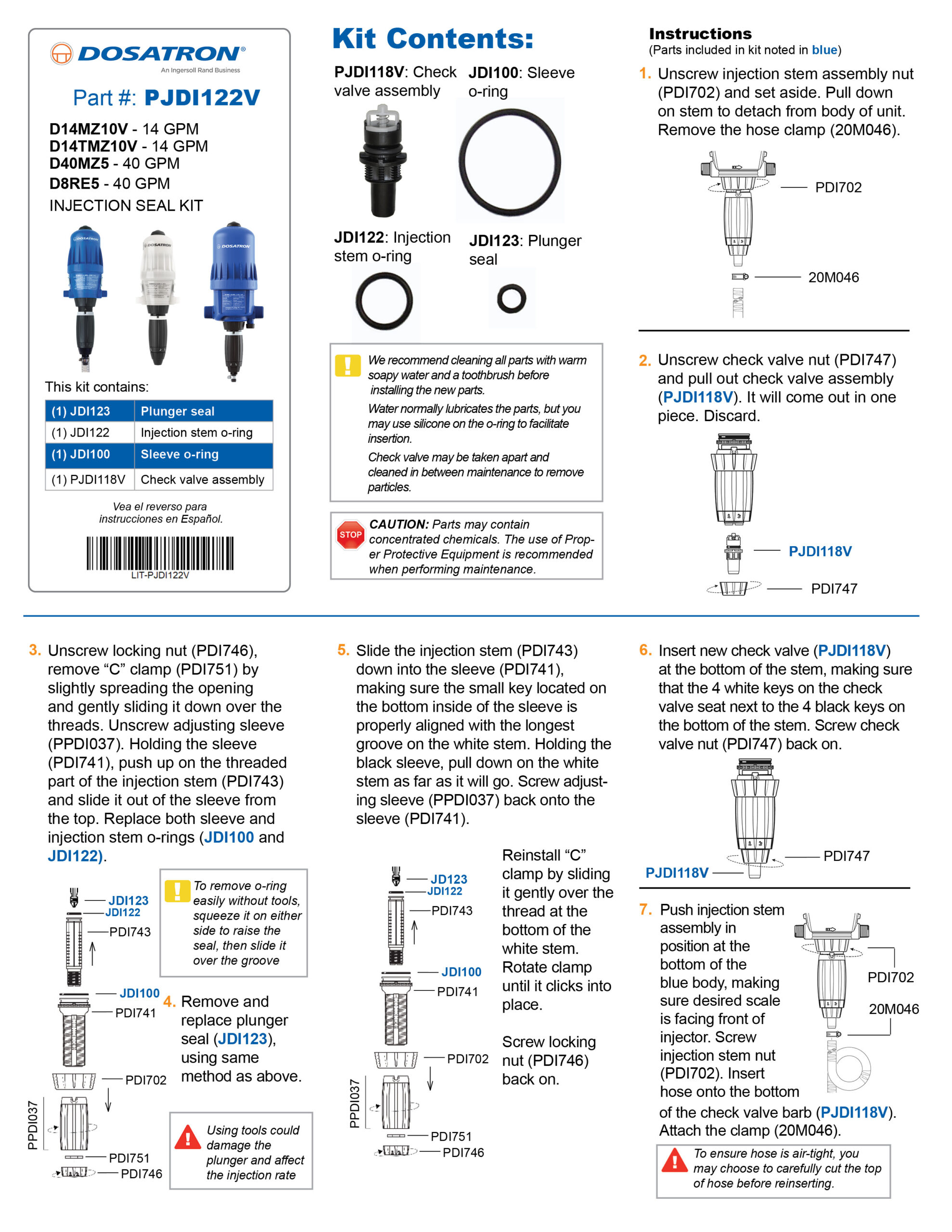 Seal Kit Instructions - Viscous