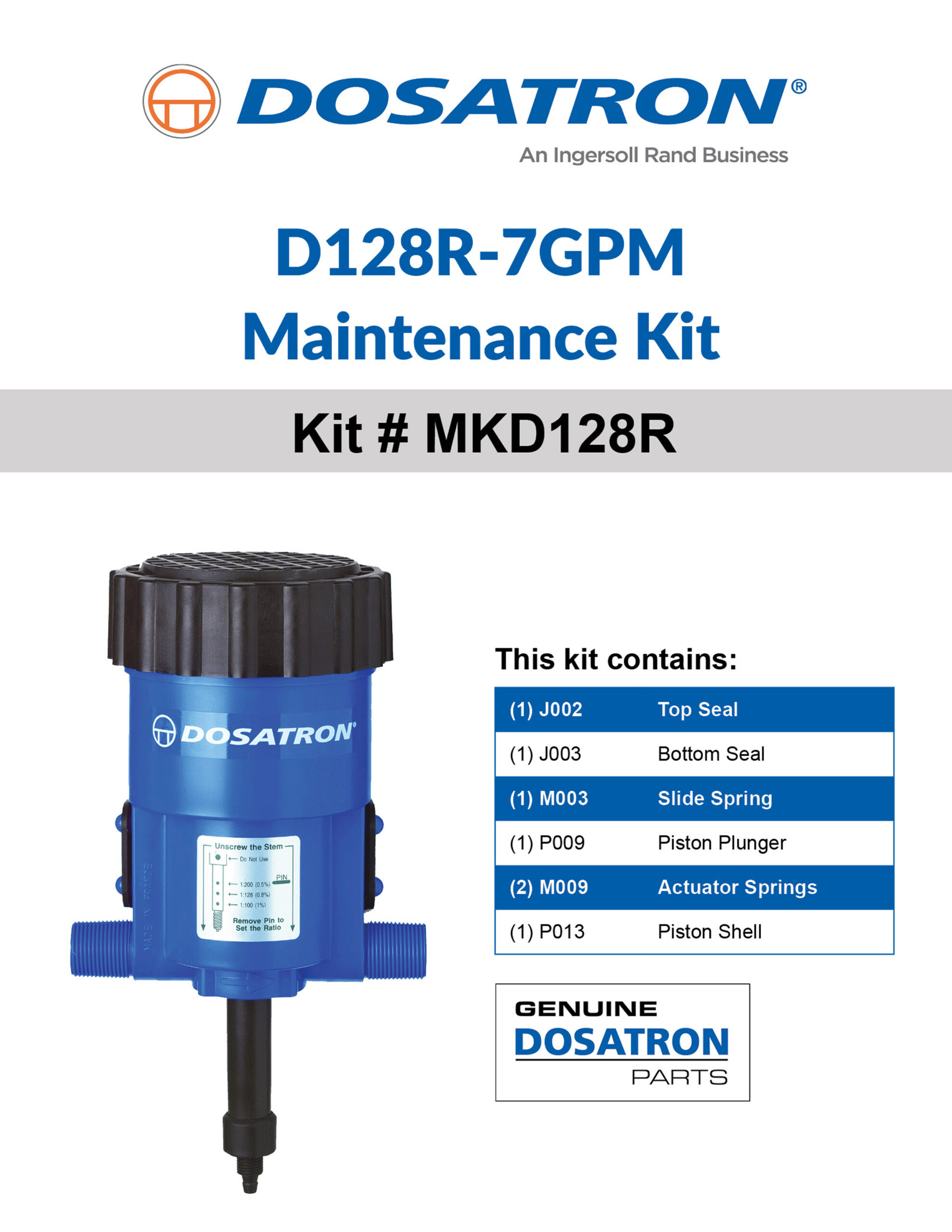 Rebuild Kit Instructions