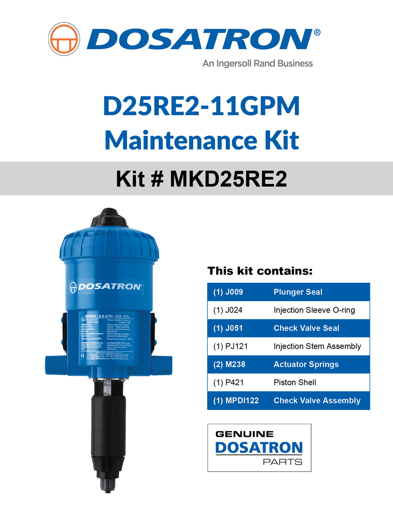 Rebuild Kit Instructions