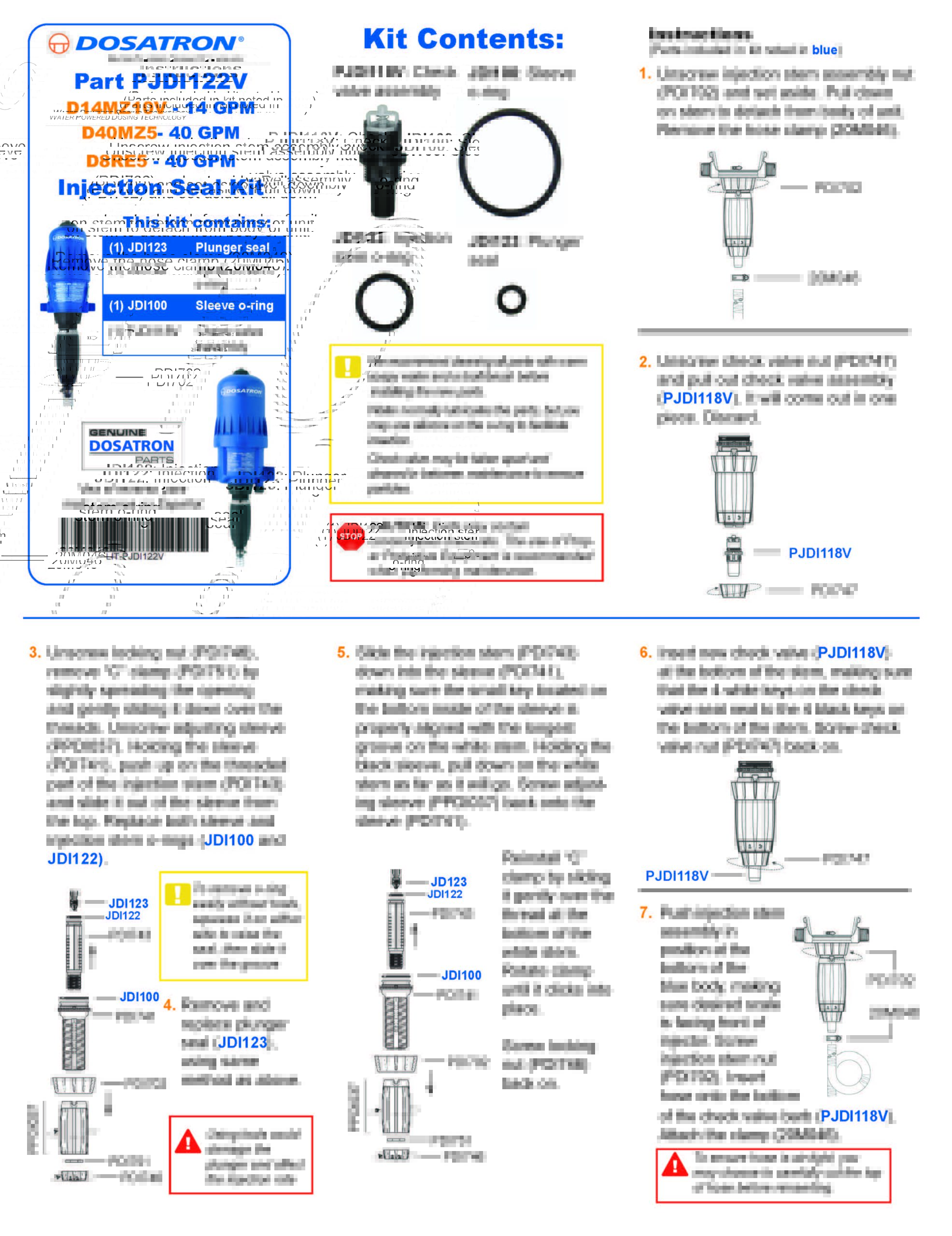 Seal Kit Instructions - Viscous