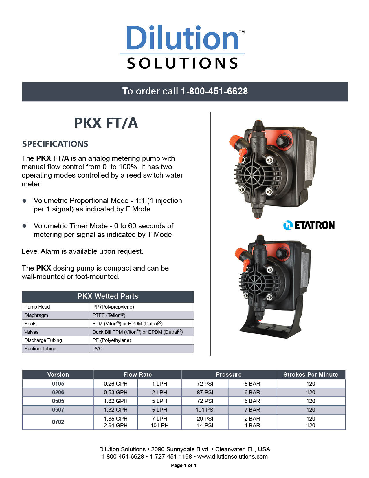Specification Sheet