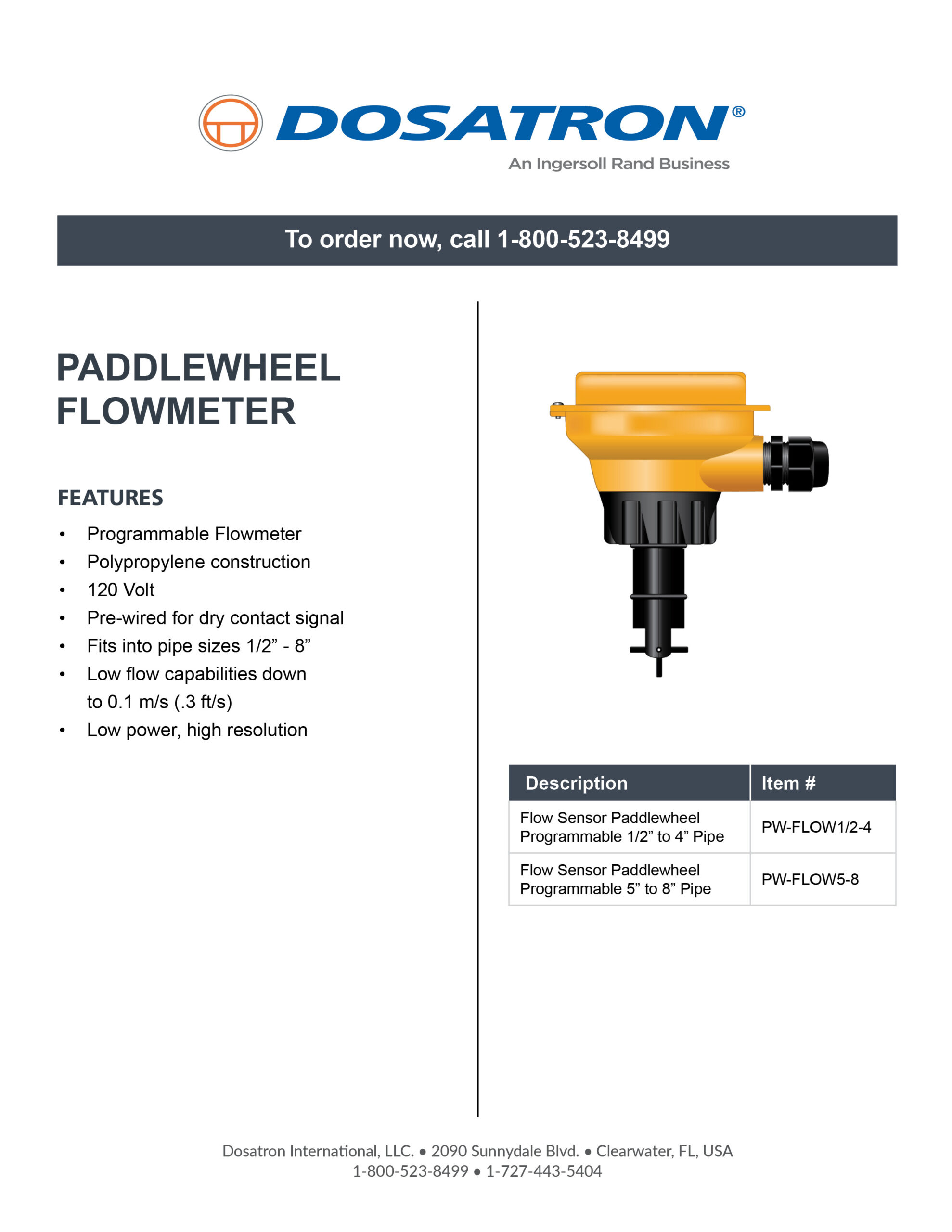 Flowmeter Specifications