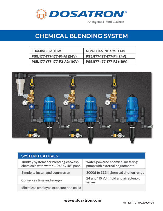 CHEMICAL BLENDING SYSTEM