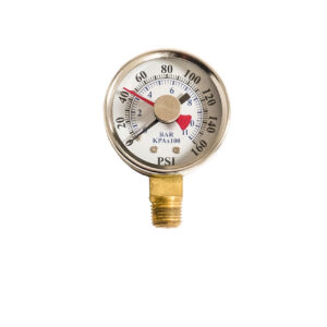 Pressure Gauge with Maximum Pointer (Part #: PG160-MP-T)